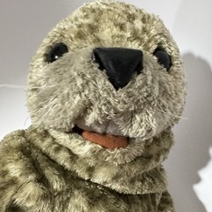Folkmanis Hand Puppet Harbor Seal Realistic 19″ Imaginative Play Animal Sea Life