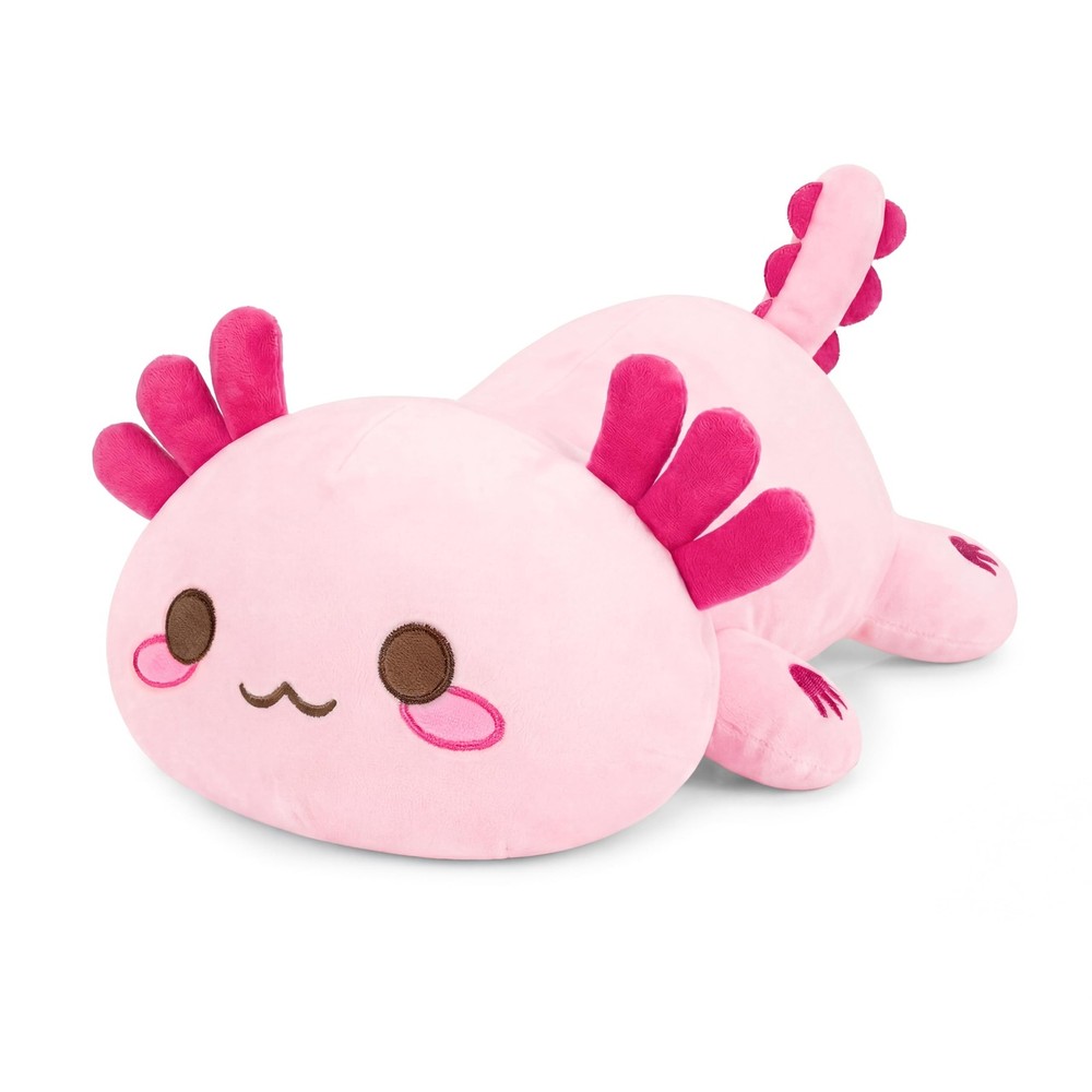 Cute Axolotl Plush, 19″ Soft Large Stuffed Animal Salamander Big Plush Pillow…