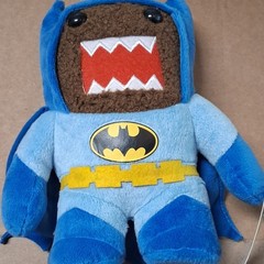 Domo Batman Limited Edition Blue Plush Monster Stuffed Toy Small 2014