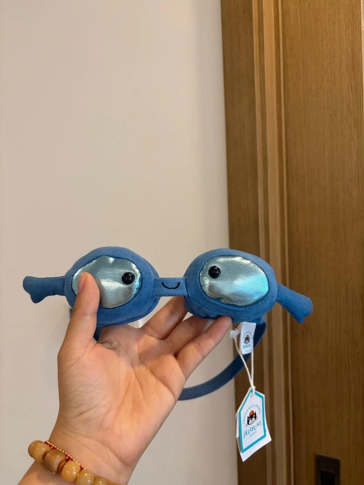 Jellycat Amuseables Sports Swimming Goggles 6in Plush Doll Gift Toy Dust Bag