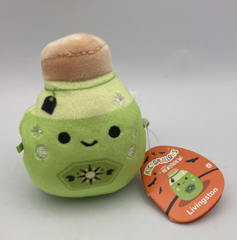 Halloween Countdown Squishmallows Micromallows 2.5″ Plush LIVINGSTON Tag Potion