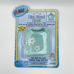 💙 NWT Webkinz Blue Floral Dress – Unused Code, Pet/Smoke-Free 💙