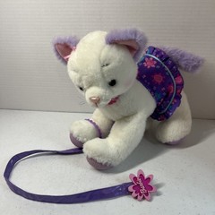 Barbie Perfectly Plush Fashion Cat Kitten White Purple 2001 Vintage Works