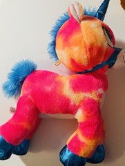 Classic Toy Co. Unicorn Plush Medium Pink Orange Blue Washable 14-24in