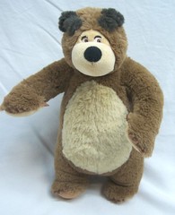 Masha and the Bear SOFT BROWN BEAR 10″ Plush Stuffed Animal Toy