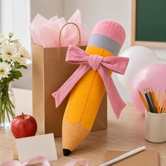 Cute Pencil Plush Pillow Classroom 17.7 in Large Crayon Throw Pillow Stuffy w…