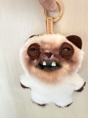 New Fuggler Alley Cats Plush Bag Charm Yawper Siamese Keychain Plush 5″ Clip