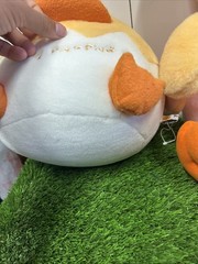 Set Of 2 Vintage 1991 Piyo Piyo Duck Chick Stuffed Plush Sweater Baby Gift RARE