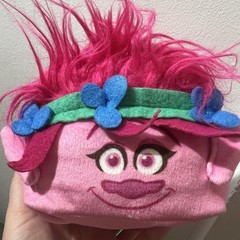DreamWorks Trolls Poppy 3D Mini Cloud Cube Travel Pillow Plush Stuffed Toy 2017