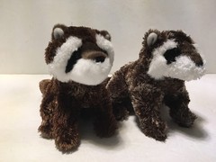 Douglas Cuddle Toy Plush Lot 7″ Patch & Tonto Raccoon