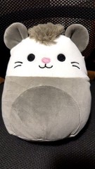 Squishmallow 8” a 9” LUANNE possum 2023 Release Gray White Pink squishy n soft
