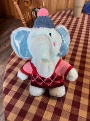 Make Believe Ideas Elephant Plush 10″ Stuffed Animal Holiday Christmas Sweater