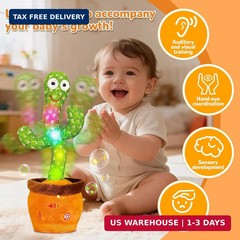 Talking Dancing Cactus – Repeats What You Say Recording Baby Toddler Toy | Baby