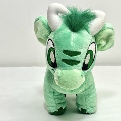 Neopets Green Kau Plush Horns 7” Stuffed Animal 2006 Snap Creative