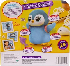 Little Live Pets Walking Penguin My Pet Waddles, Interactive Plush Penguin with