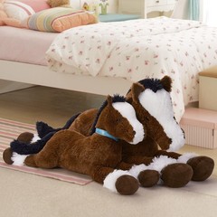 Large Horse Stuffed Animal, Big Horse Plush Toy, Ridable Stuffy Pony for Girl…