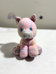 Playskool Snuzzles Pink Plaid Pig Piggy HTF Rare Plush, Vintage Stuffed Animal