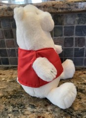 NWT Target Exclusive Giggle Scape Plush Red Target Vest Employee 9″ Polar Bear
