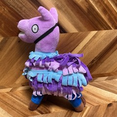 Fornite Purple Llama 10” Stuffed Animal Toy Plush BR missing bridal saddle