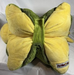 Pillow Pets Turtle 18” Green Plush 2009 Retired Stuffed Animal Foldable Toy