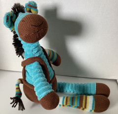 Madison Chic Giraffe Plush – Blue, Brown, Multi Color Plush