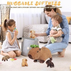 5-in-1 Capybara Stuffed Animals with Babies Inside, 4Pcs Set Capybara Plush w…