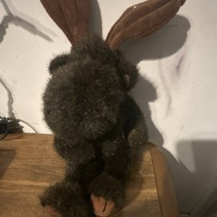 Brown Small 6-14 in Plush Bunny Rabbit Doll with Long Ears, All Ages