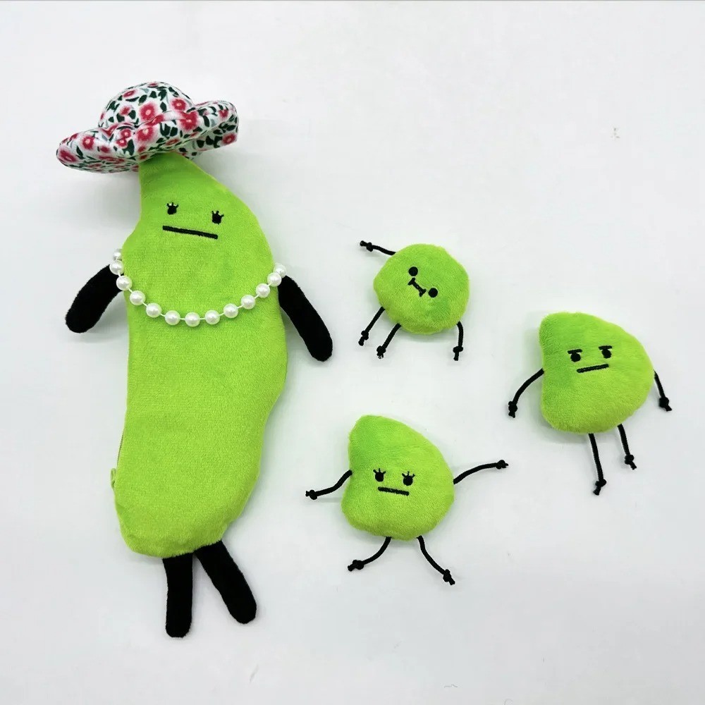 31cm New Secret Staycation Plush Toy Edamame Family Doll Cute Cartoon Stuffed
