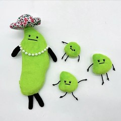 31cm New Secret Staycation Plush Toy Edamame Family Doll Cute Cartoon Stuffed