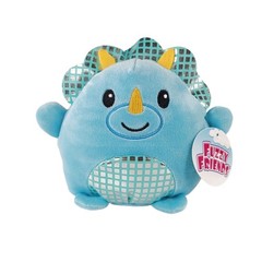 Fuzzy Friends Rolly Poly Soft Plush Toy 7-In Triceratops Dinosaur Disco NWT