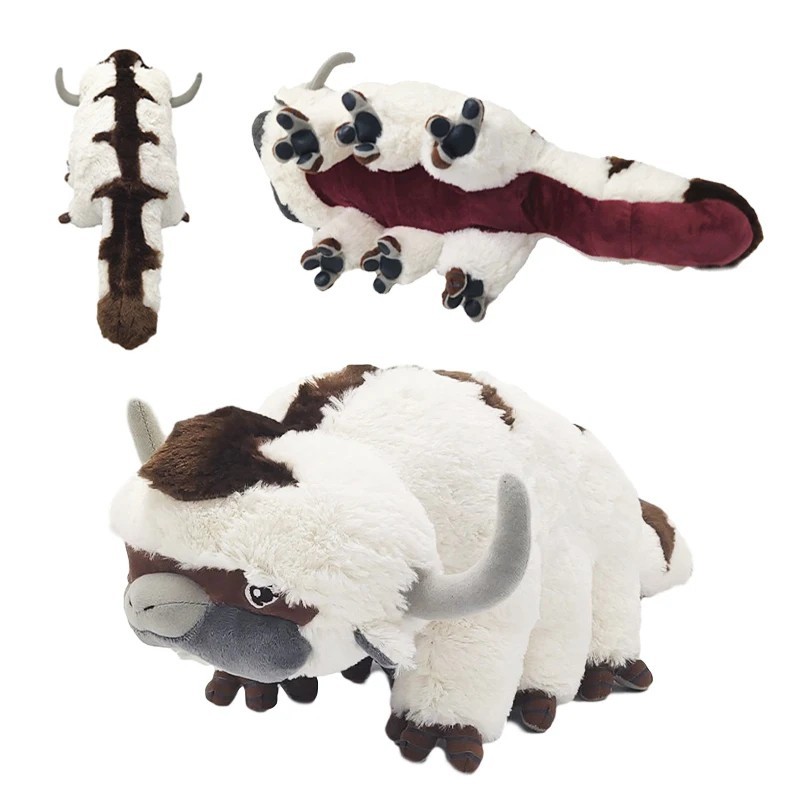 Avatar The Last Airbender Appa Plush Toy 45-53cm Soft Stuffed Doll Kids Gift