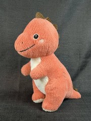 Hobby Lobby Orange Dinosaur Plush Stuffed Animal Corduroy Toy Tyrannosaurus Rex
