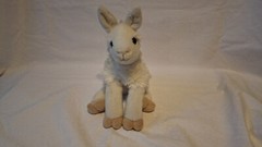 Llama Aurora White With Tan Hooves Flopsie 12″ Stuffed Animal Toy Retired*