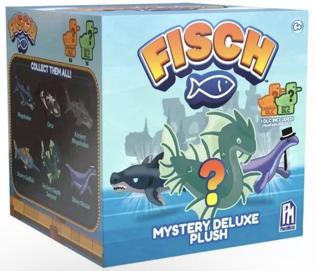 Fisch Deluxe Plush [1 RANDOM Plush & DLC Included!] Brand New Sealed Pack