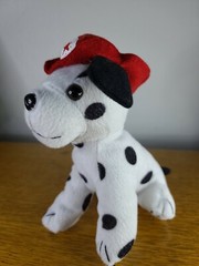 Oriental Trading Dalmatian DOG 6″ Plush Fireman Hat Stuffed Soft Toy Puppy Spots
