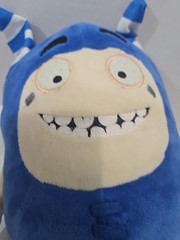 Oddbods Cartoon Stuffed Plush Toy Soft Blue Pogo 13″ Used VGUC