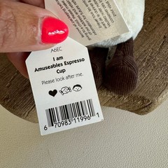 Jellycat Amuseables Espresso Cup NEW! Gift for Coffee Lover