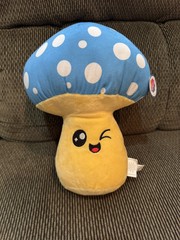 Magic Mushroom Plush Pillow, Cute Face For Boys Or Girls