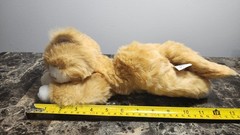 Orange Tabby Cat Plush 12″ MJC International Stuffed Animal 1992 Lying Down