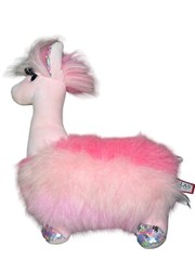 DOUGLAS CUDDLE TOYS SAKURA PINK LLAMA FUZZLE #4160 STUFFED ANIMAL TOY