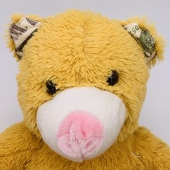 Tony Toy Teddy Bear 9” Plush Light Brown Stuffed Animal Pink Nose – Used