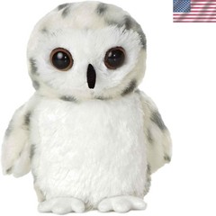 Delightful 7-Inch Snowy Owl Plush for Snuggling – Great Gift for Any Occasion