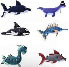 Fisch Deluxe Plush [1 RANDOM Plush & DLC Included!] Brand New Sealed Pack