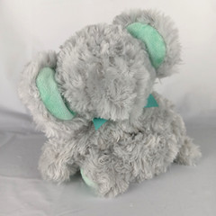 Garanimals Elephant Plush Grey Aqua Stuffed Animal Embroidered Eyes 11 inch