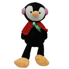 Animal Adventure Penguin Winter Plush Red Cape Ear Muffs 2017 Stuffed Animal