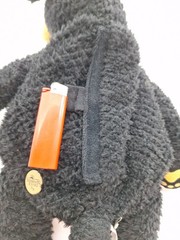 Vintage Bearfoots Bears Black Bear Plush Pajama Bag Pouch Jeff Fleming 17″ Large