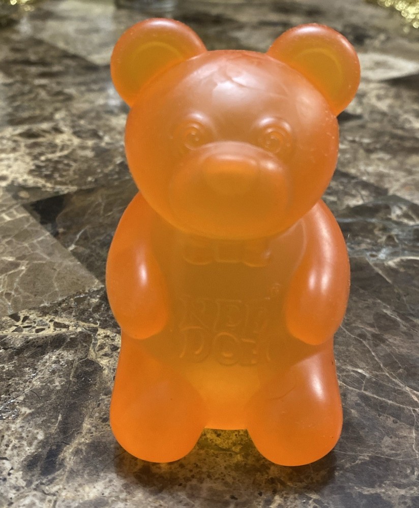 Schylling NEE DOH GUMMY BEAR ORANGE Toy Squishy Squeezable Squeeze Fidget 3.5″H