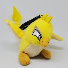 Neopets Yellow Pteri Plushie 4″ Mini Plush 2005 McDonalds Kookith Petpet Clip