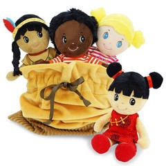 Soft Baby Doll Set – Multicultural Diversity 8.5″ Plush Baby Dolls with Stora…