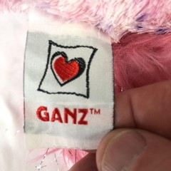 Ganz Webkinz Pizzazzy Puppy Plush Stuffed Animal Pink Purple Dog Soft Toy